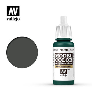 Vallejo: Model Color, Matte- Ger. Cam. Extra Dark Green 17 ml.