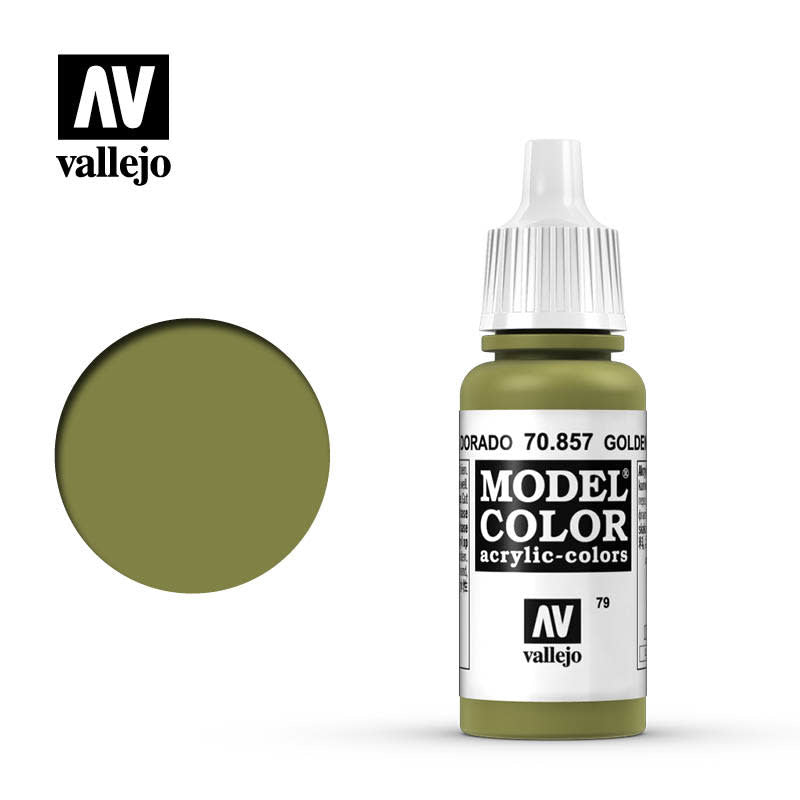 Vallejo: Model Color, Matte- Golden Olive 17 ml.