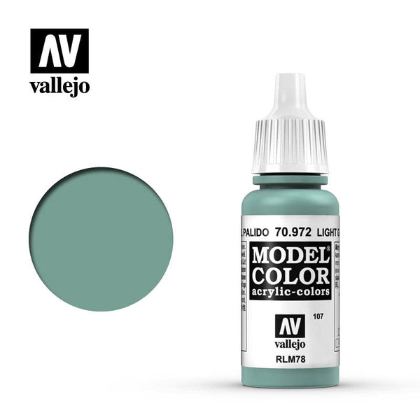 Vallejo: Model Color, Matte- Light Green Blue 17 ml.