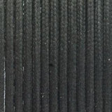 Close-up of several lengths of dark gray braided rope running vertically side by side, showing the fine woven texture and narrow, rounded shape.