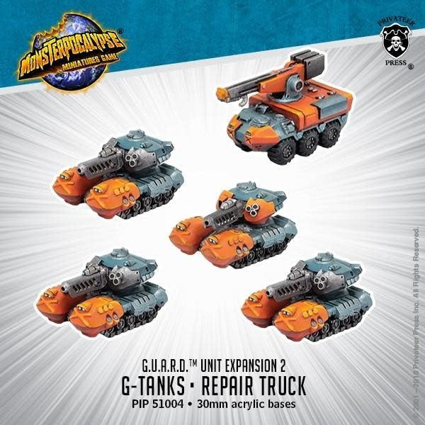 Monsterpocalypse: Protector G.U.A.R.D.- G-Tanks & Repair Truck