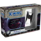 Boxed Star Wars X-Wing TIE Silencer expansion pack, with a clear window showing a dark miniature starfighter and spacecraft artwork against a purple space scene. The box reads “STAR WARS,” “X-WING” and “TIE SILENCER.”