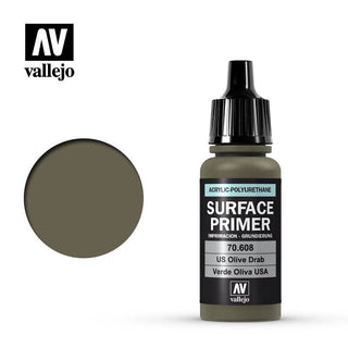 Vallejo: Primer, U.S. Olive Drab 17 ml.