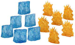 D&D Minis: Spell Effects- Wall of Fire & Wall of Ice