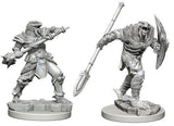 D&D Minis: Nolzur`s Marvelous Unpainted Miniatures, W5 Dragonborn Male Fighter with Spear