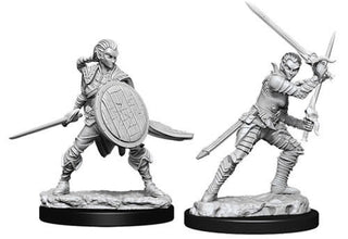 Pathfinder Minis: Deep Cuts Unpainted Miniatures, W6 Female Elf Fighter