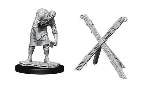 WizKids Minis: Deep Cuts Unpainted Miniatures, W6 Assistant & Torture Cross